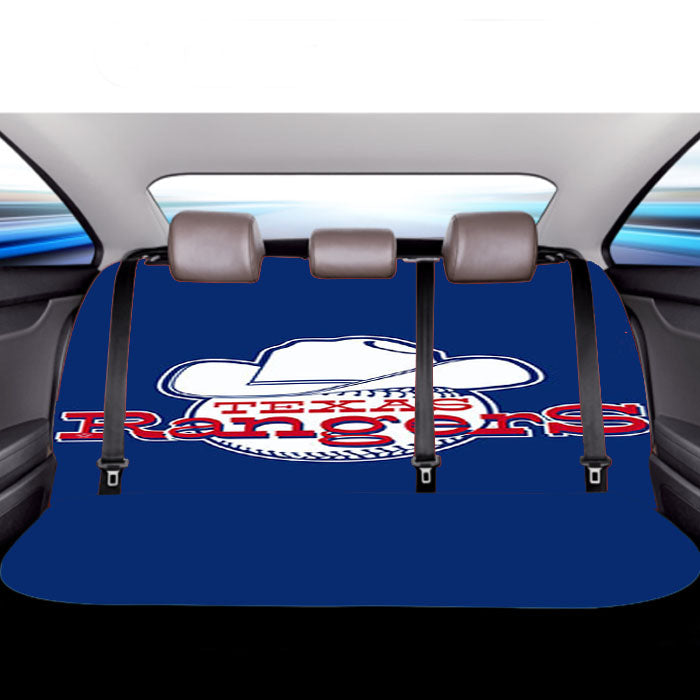 Blue Texas Ranger Good Car Back Rear Seat Covers