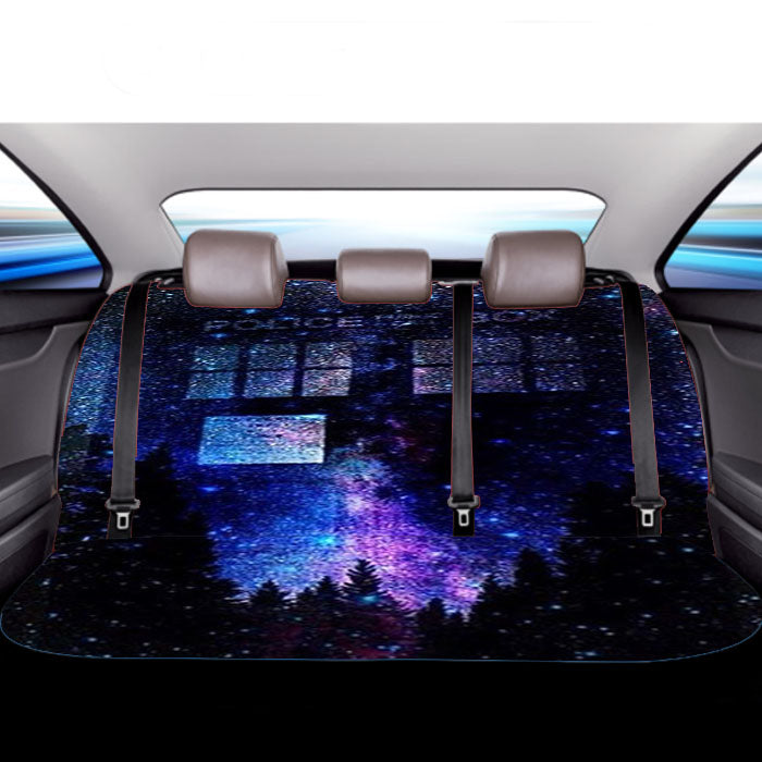 Bluetardis Tenth Doctor Dr Who In Space Car Back Rear Seat Covers