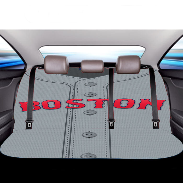 Boston Baseball Uniform Car Back Rear Seat Covers