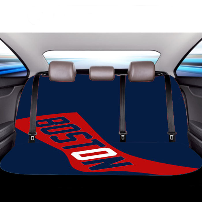 Boston Blue Car Back Rear Seat Covers