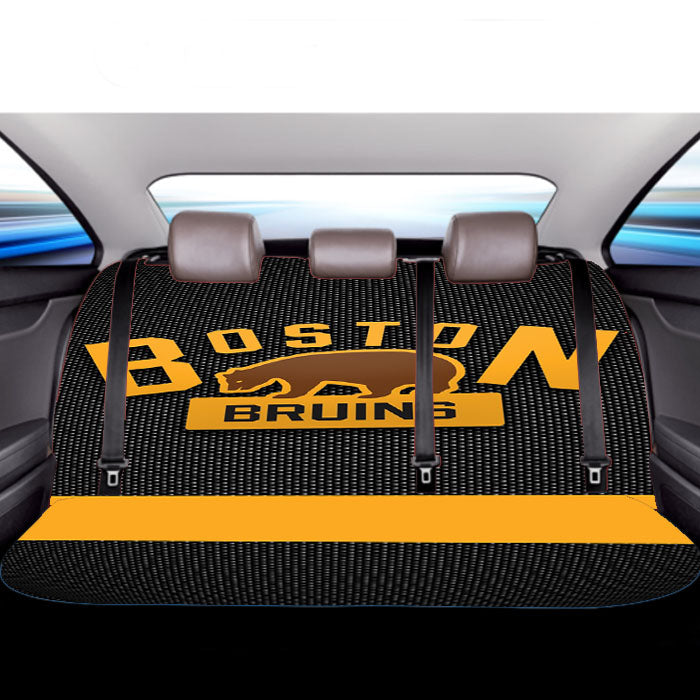 Boston Bruins Bear Car Back Rear Seat Covers