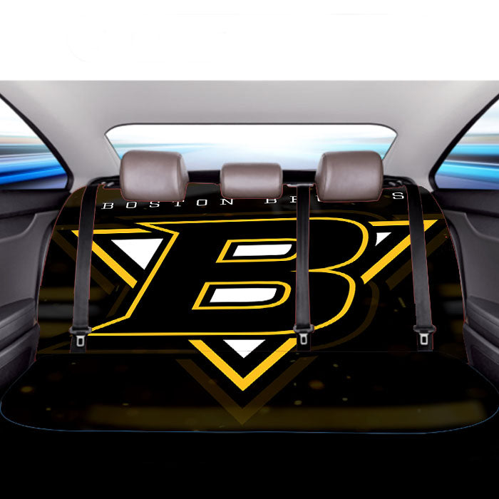 Boston Bruins Hockey Team Car Back Rear Seat Covers