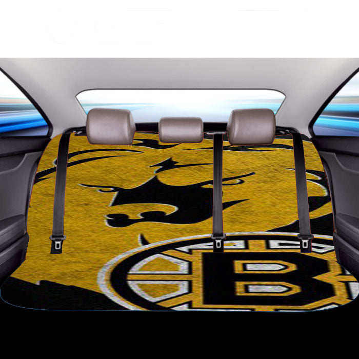 Boston Bruins Nhl Sport Logo Car Back Rear Seat Covers