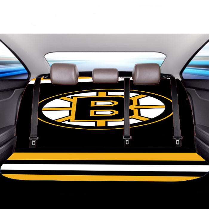 Boston Bruins Wallpaper Car Back Rear Seat Covers