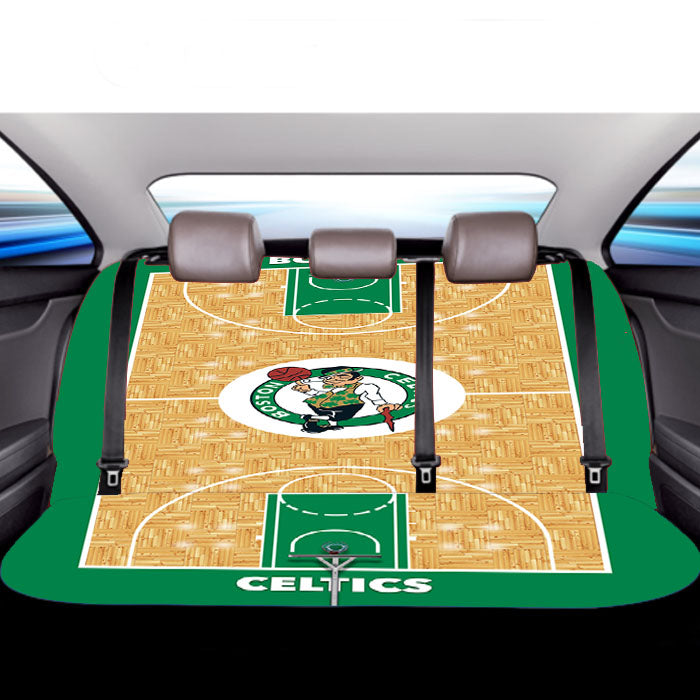 Boston Celtics Court Wallpaper Car Back Rear Seat Covers
