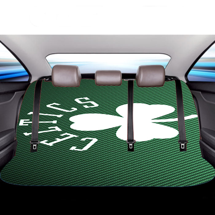Boston Celtics Green Carbon Car Back Rear Seat Covers