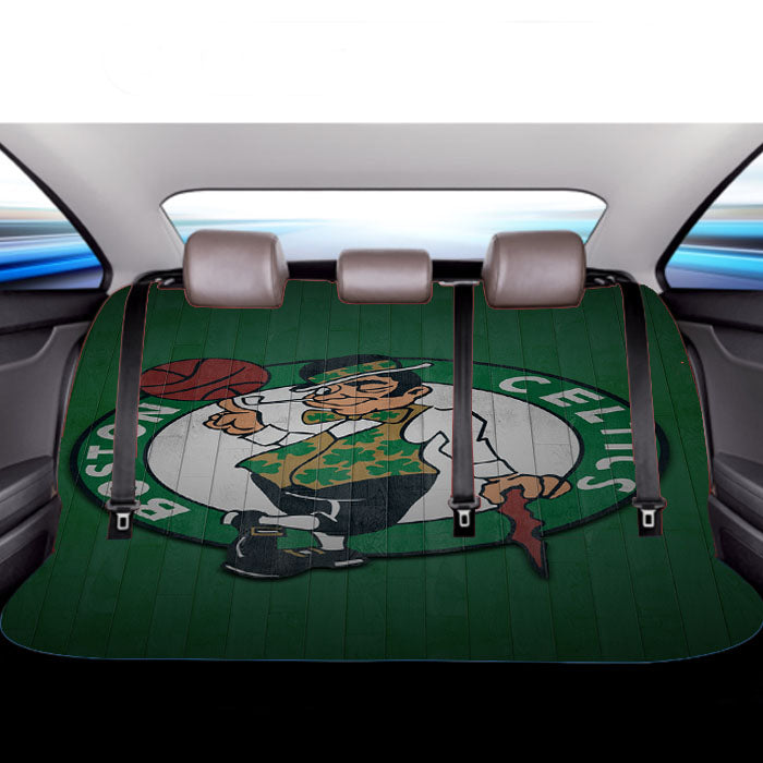 Boston Celtics Hardwood Car Back Rear Seat Covers