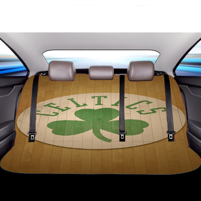 Boston Celtics Logo Hardwood Car Back Rear Seat Covers