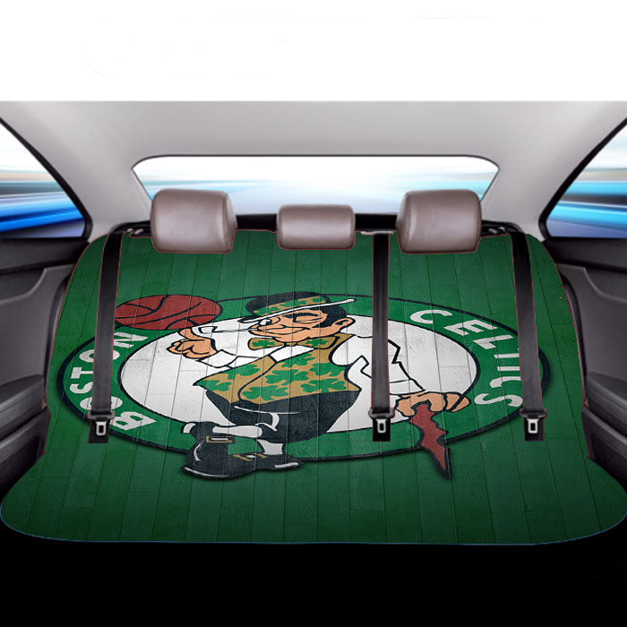 Boston Celtics Wood Logo Car Back Rear Seat Covers