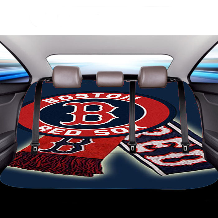 Boston Red Car Back Rear Seat Covers