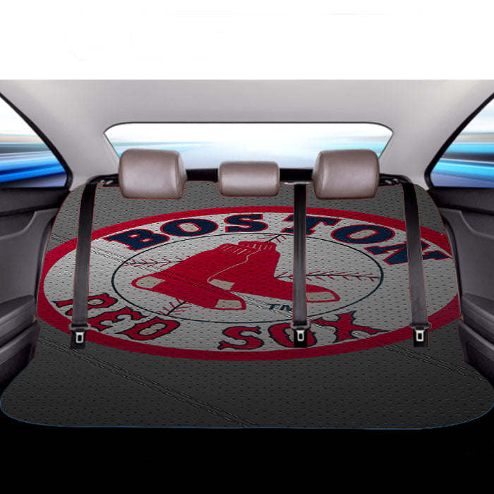 Boston Red Sox Softball Car Back Rear Seat Covers