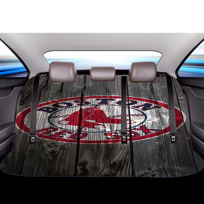Boston Red Sox Wood Car Back Rear Seat Covers