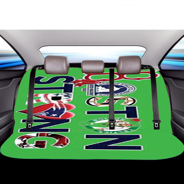 Boston Strong Green Car Back Rear Seat Covers