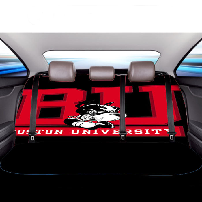 Boston University Car Back Rear Seat Covers