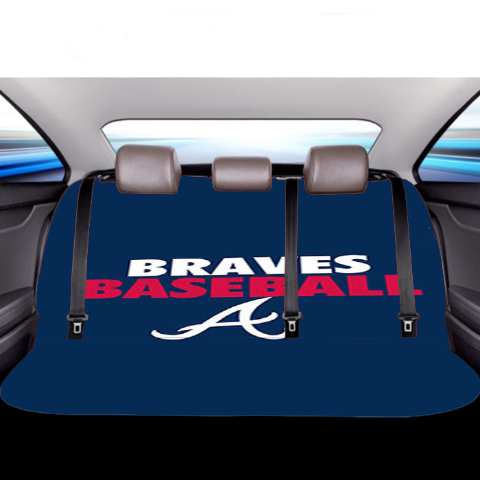 Braves Baseball Car Back Rear Seat Covers