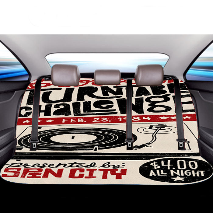Brooklyn Turntable Chalange Car Back Rear Seat Covers