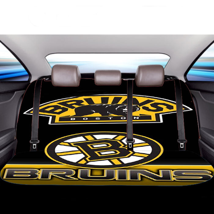 Bruins Boston Car Back Rear Seat Covers