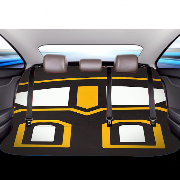 Bruins Boston Logo Texture Car Back Rear Seat Covers