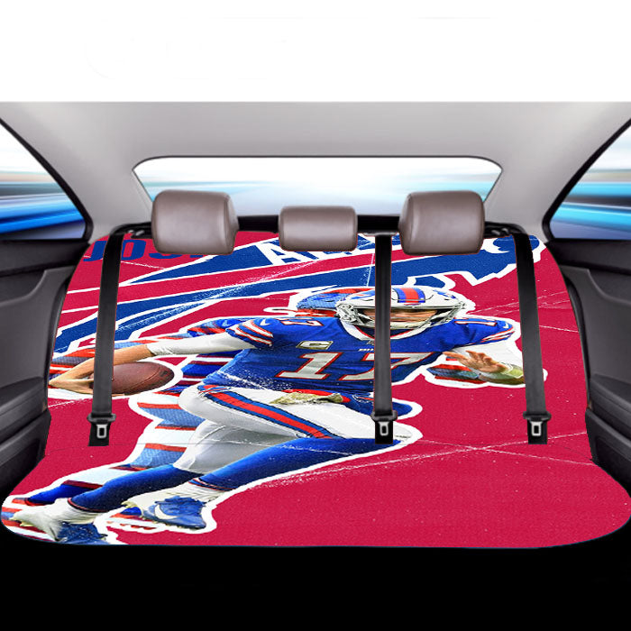 Buffalo Bills Josh Allen Car Back Rear Seat Covers