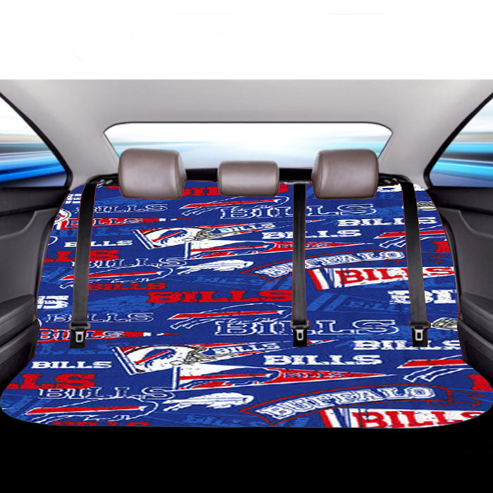 Buffalo Bills Logo Doodle Car Back Rear Seat Covers