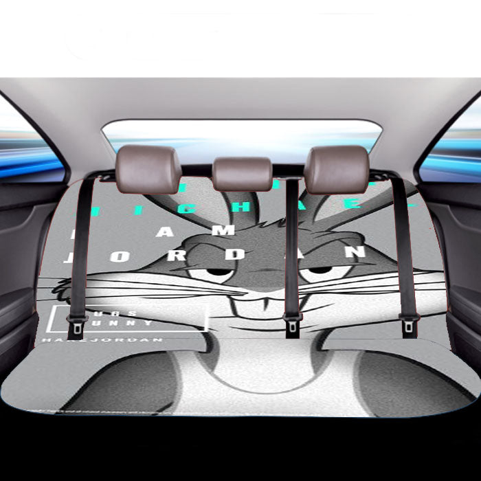 Bugs Bunny Not Jordan Space Car Back Rear Seat Covers