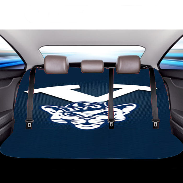Byu Cougars Logo Car Back Rear Seat Covers