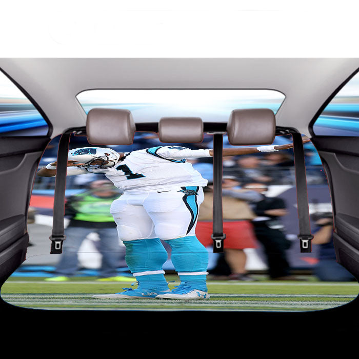 Cam Newton Dabbing Car Back Rear Seat Covers