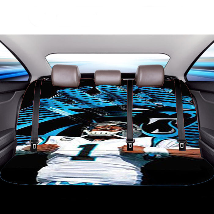 Cam Newton Nfl Panthers Car Back Rear Seat Covers