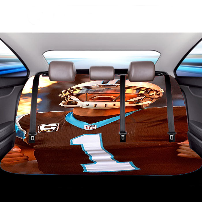 Cam Newton On Fire 2 Car Back Rear Seat Covers