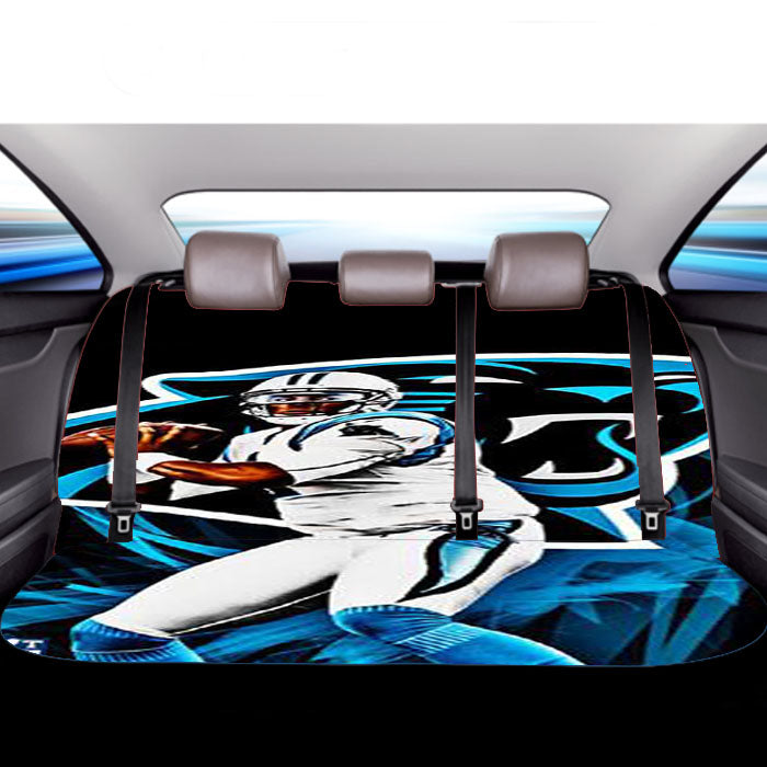 Cam Newton Panthers Car Back Rear Seat Covers
