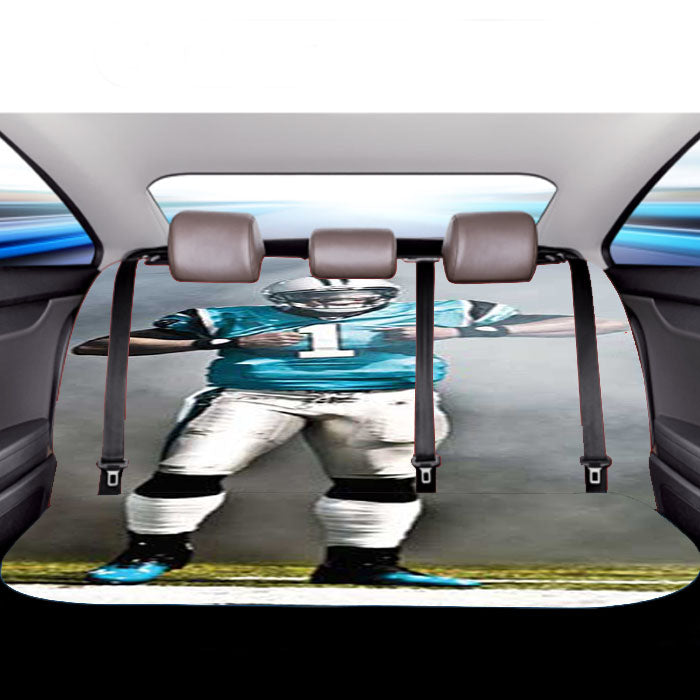 Cam Newton Smoke Ripping Open Car Back Rear Seat Covers