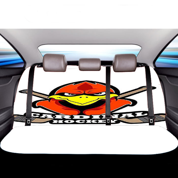 Cardinal Hockey Car Back Rear Seat Covers
