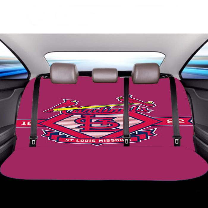 Cardinals Pink Car Back Rear Seat Covers