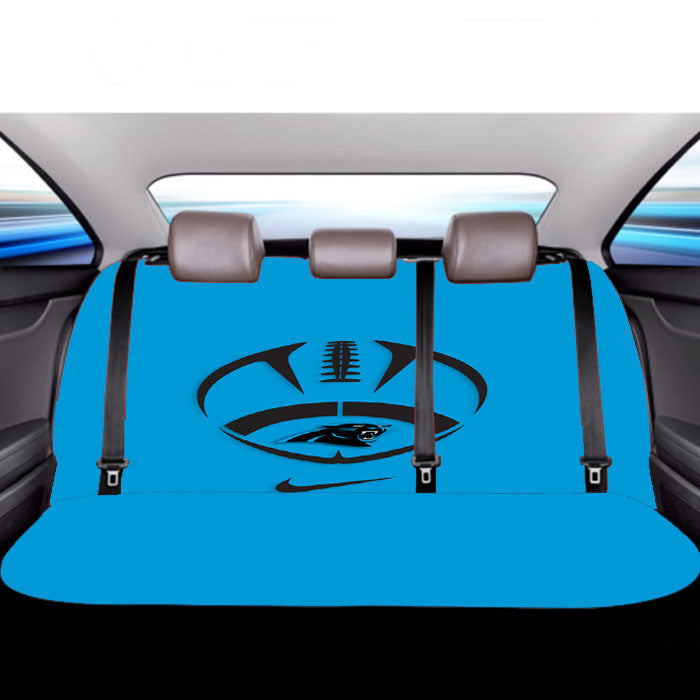 Carolina Panthers Blue Logo Car Back Rear Seat Covers