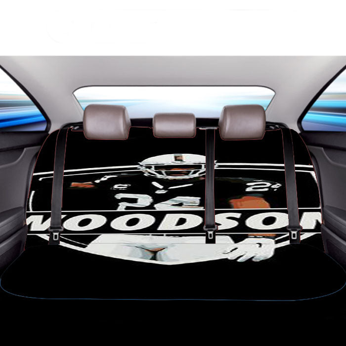 Charles Woodson Oakland Raiders Car Back Rear Seat Covers