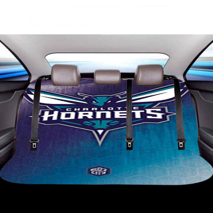 Charlotte Hornets Logo Car Back Rear Seat Covers