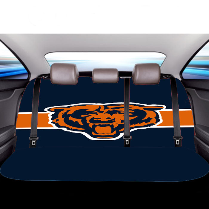 Chicago Bear Car Back Rear Seat Covers