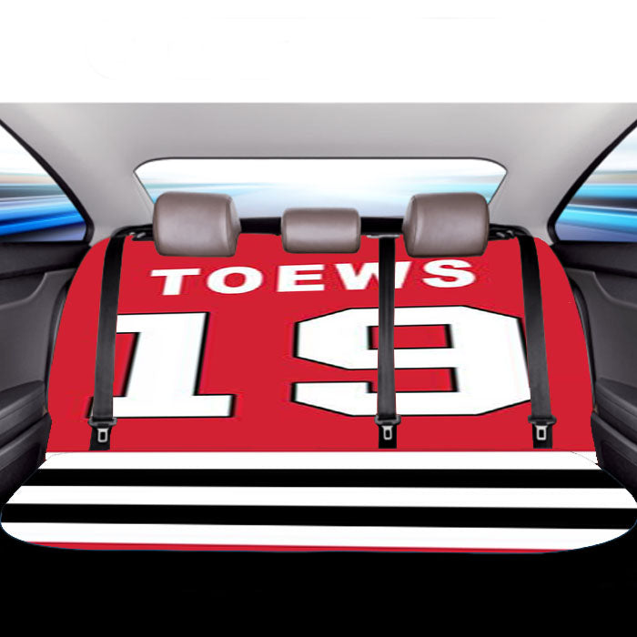 Chicago Blackhawks Toews Jersey 2 Car Back Rear Seat Covers