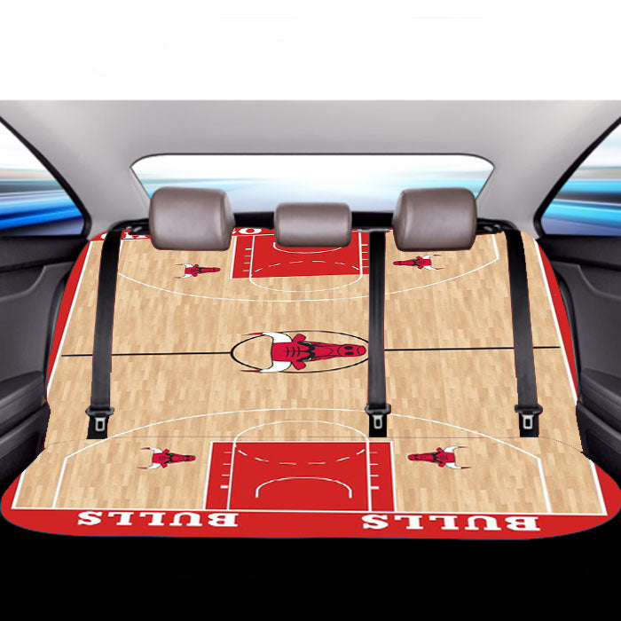 Chicago Bulls Basket Basket Ball Club Car Back Rear Seat Covers