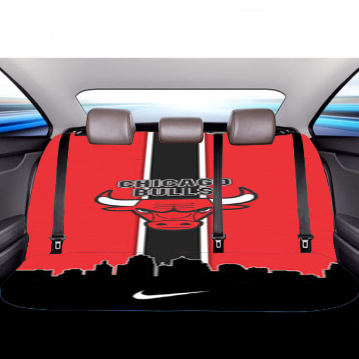 Chicago Bulls Basketball Team Car Back Rear Seat Covers
