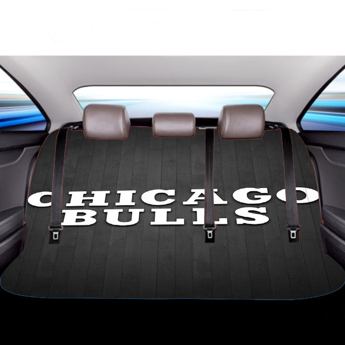 Chicago Bulls Hardwood Car Back Rear Seat Covers