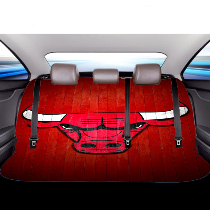 Chicago Bulls Hardwood 2 Car Back Rear Seat Covers
