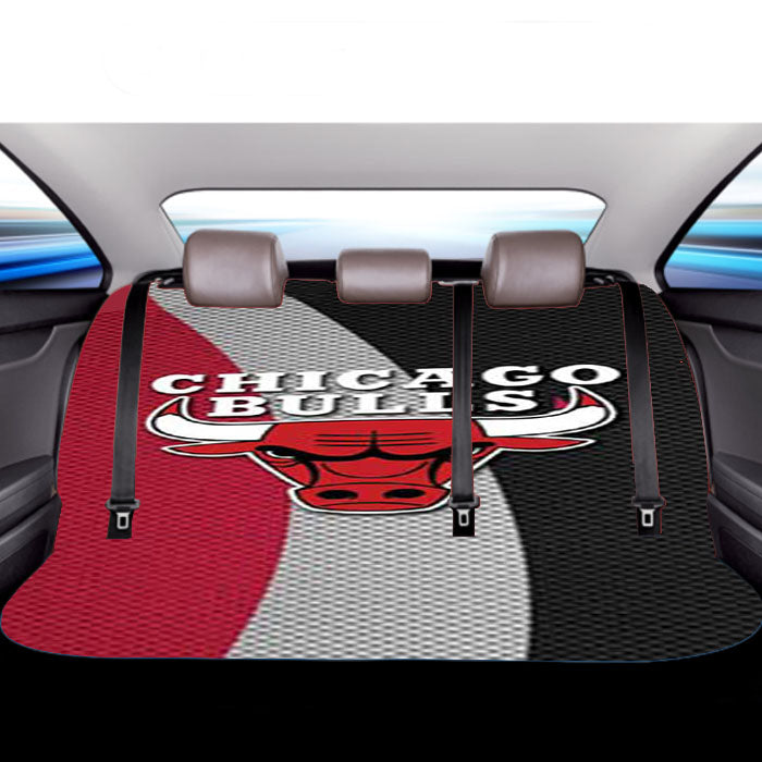 Chicago Bulls Texture Logo Car Back Rear Seat Covers