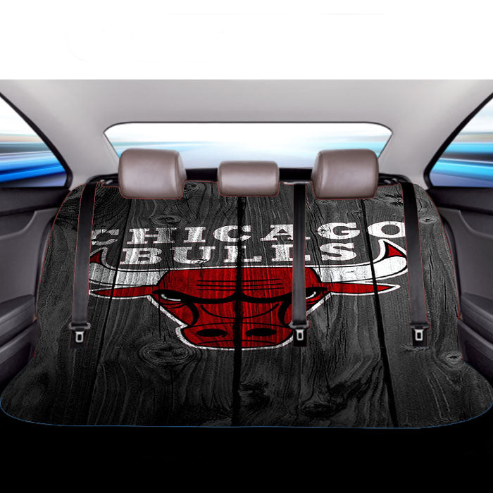 Chicago Bulls Wooden Car Back Rear Seat Covers