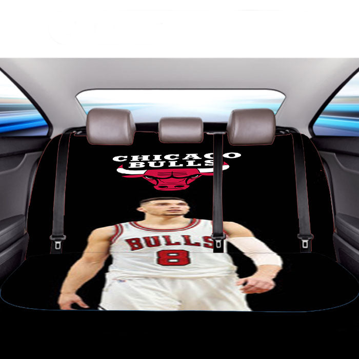 Chicago Bulls Zach Lavine Car Back Rear Seat Covers