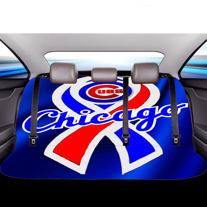 Chicago Cub Car Back Rear Seat Covers