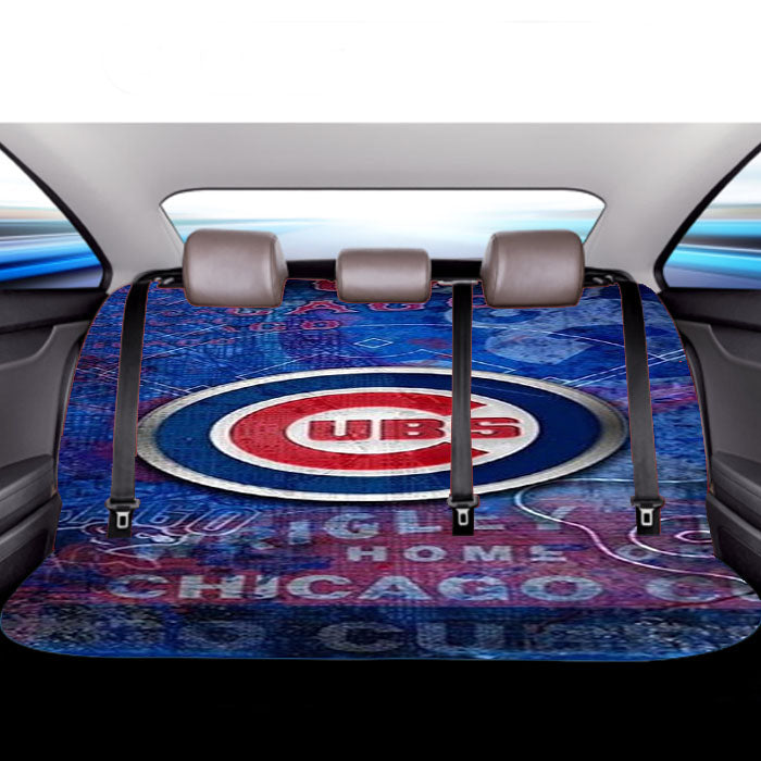 Chicago Cubs 2 Car Back Rear Seat Covers