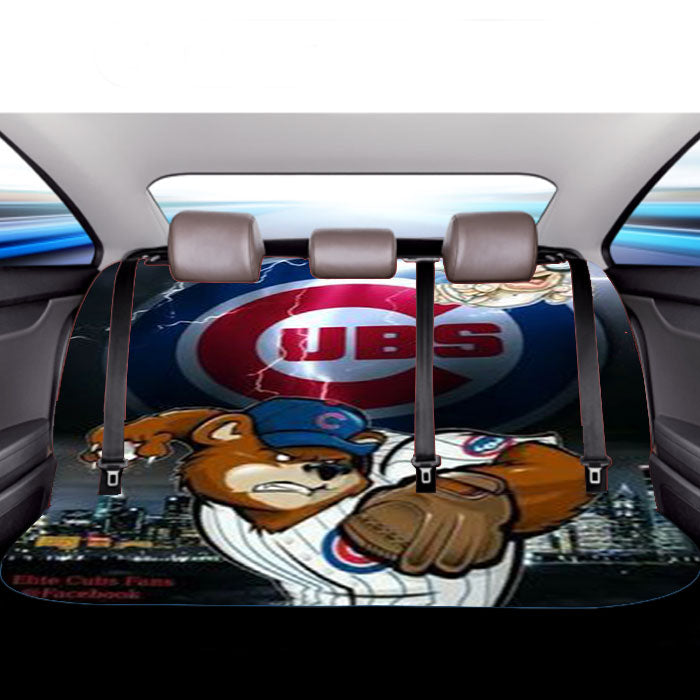 Chicago Cubs 3 Car Back Rear Seat Covers