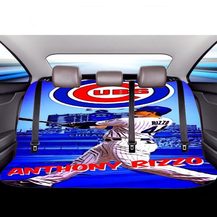 Chicago Cubs Anthony Rizzo Car Back Rear Seat Covers