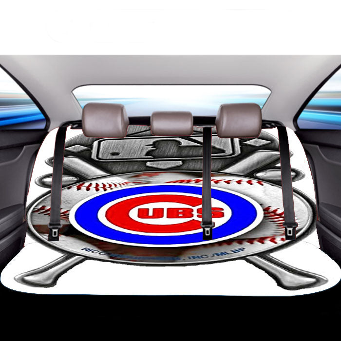 Chicago Cubs Basebal Car Back Rear Seat Covers